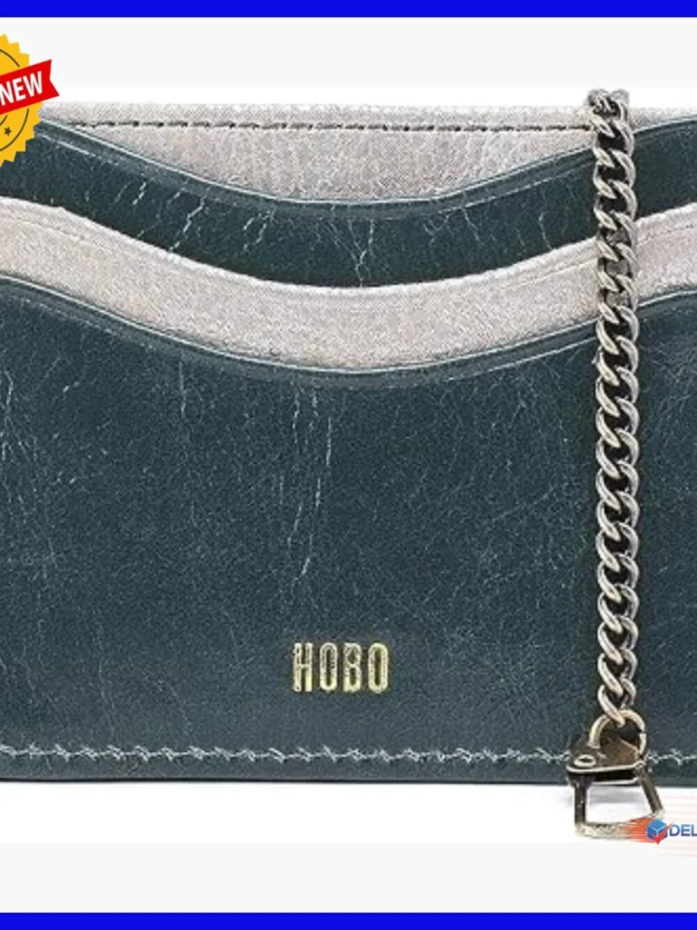 Leather Hobo Bag with 7 Card Pockets, One Size, Unisex Adult
